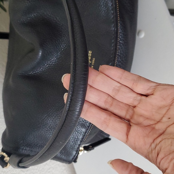 KATE SPADE Shoulder Bag • EUC • Black Pebble - Picture 3 of 9